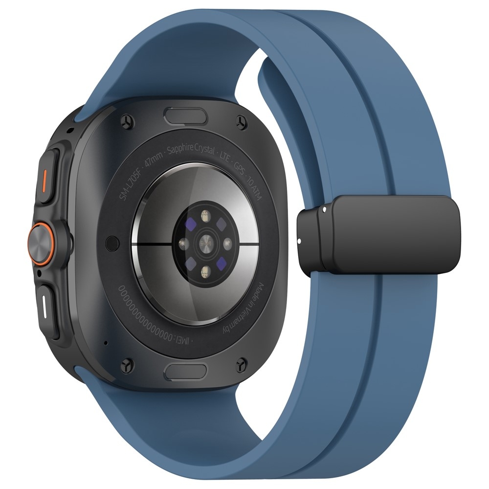 Foldin szilikon karkötő a Samsung Galaxy Watch Ultra (2025) 47 mm-es modellhez – kék