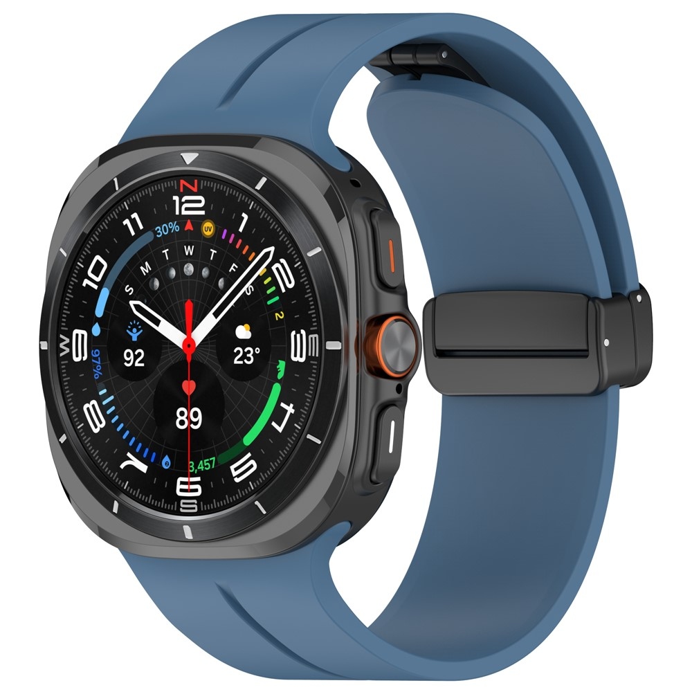 Foldin szilikon karkötő a Samsung Galaxy Watch Ultra (2025) 47 mm-es modellhez – kék