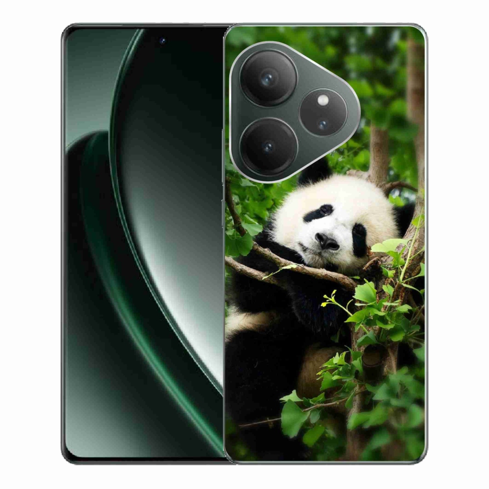 Gél borítás mmCase a Realme GT 6 5G/GT 6T 5G számára - panda