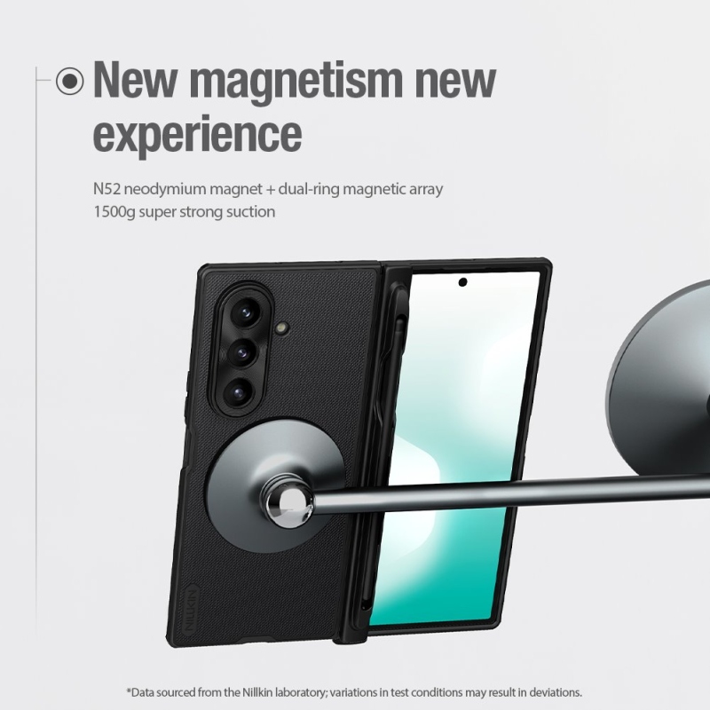 Nillkin Super Frosted FOLD mágneses tolltartó hátlap Samsung Galaxy Z Fold 7 Fekete fekete