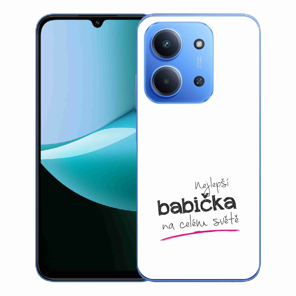 Gél borító mmCase a Xiaomi Redmi 15C 4G/5G (173mm) - legjobb nagyi 4 fehér háttérrel