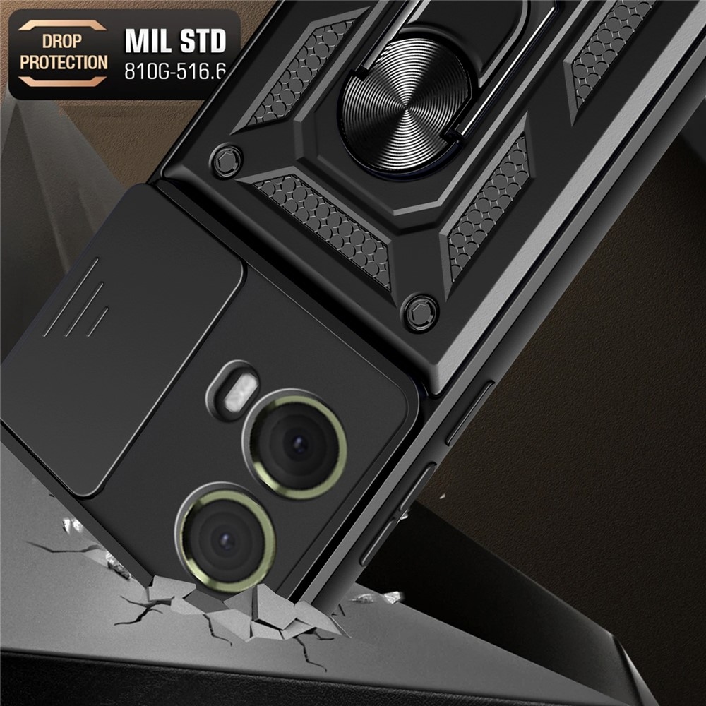 Csúszásálló borítás Motorola Moto G85 5G készülékhez - fekete