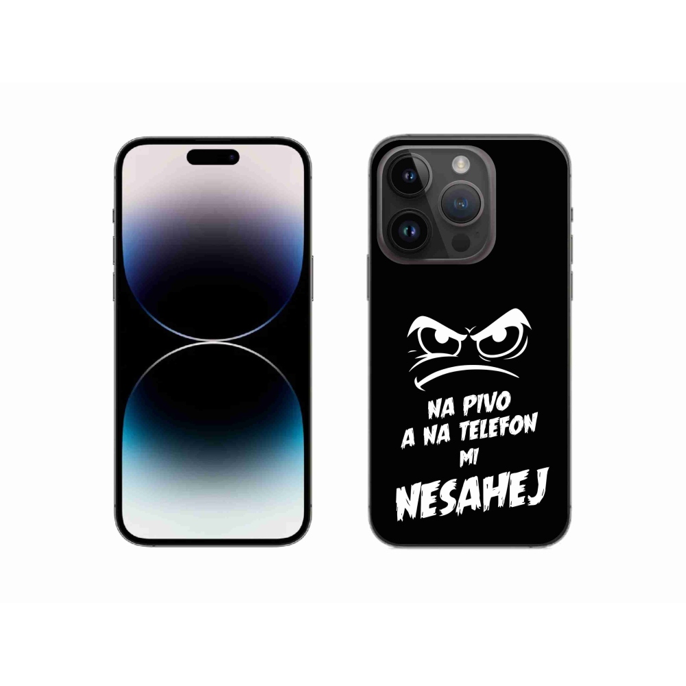 Gél borítás mmCase iPhone 14 Pro 6.1 - sör motívum 2 fekete háttérrel