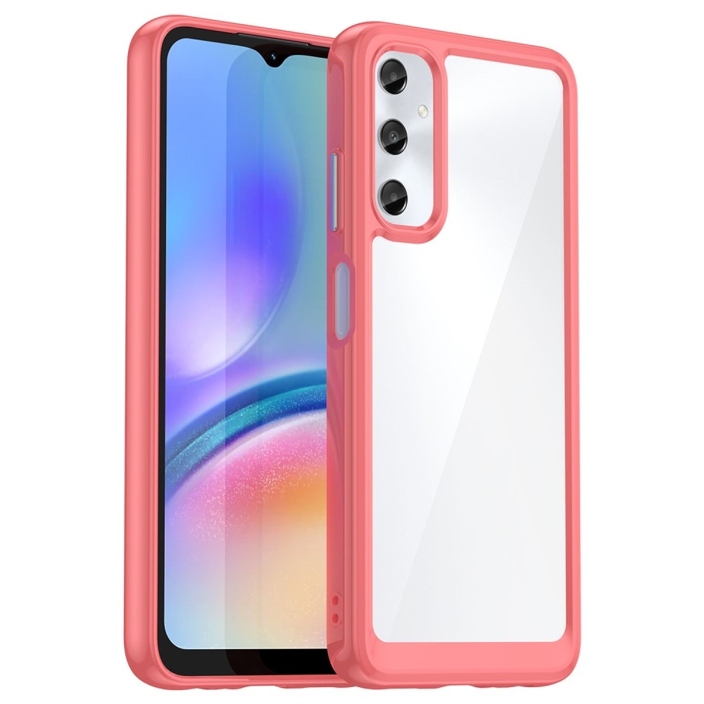 Gél tok kemény hátlappal Samsung Galaxy A05s készülékhez - piros