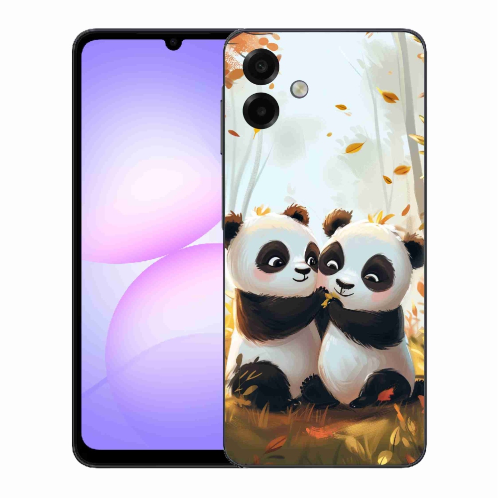 Gél védőhuzat mmCase Samsung Galaxy A07 4G - pandák