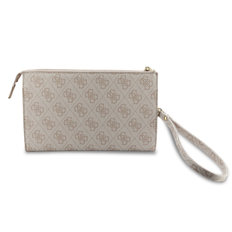 Guess PU 4G fém logós telefon táska rózsaszín