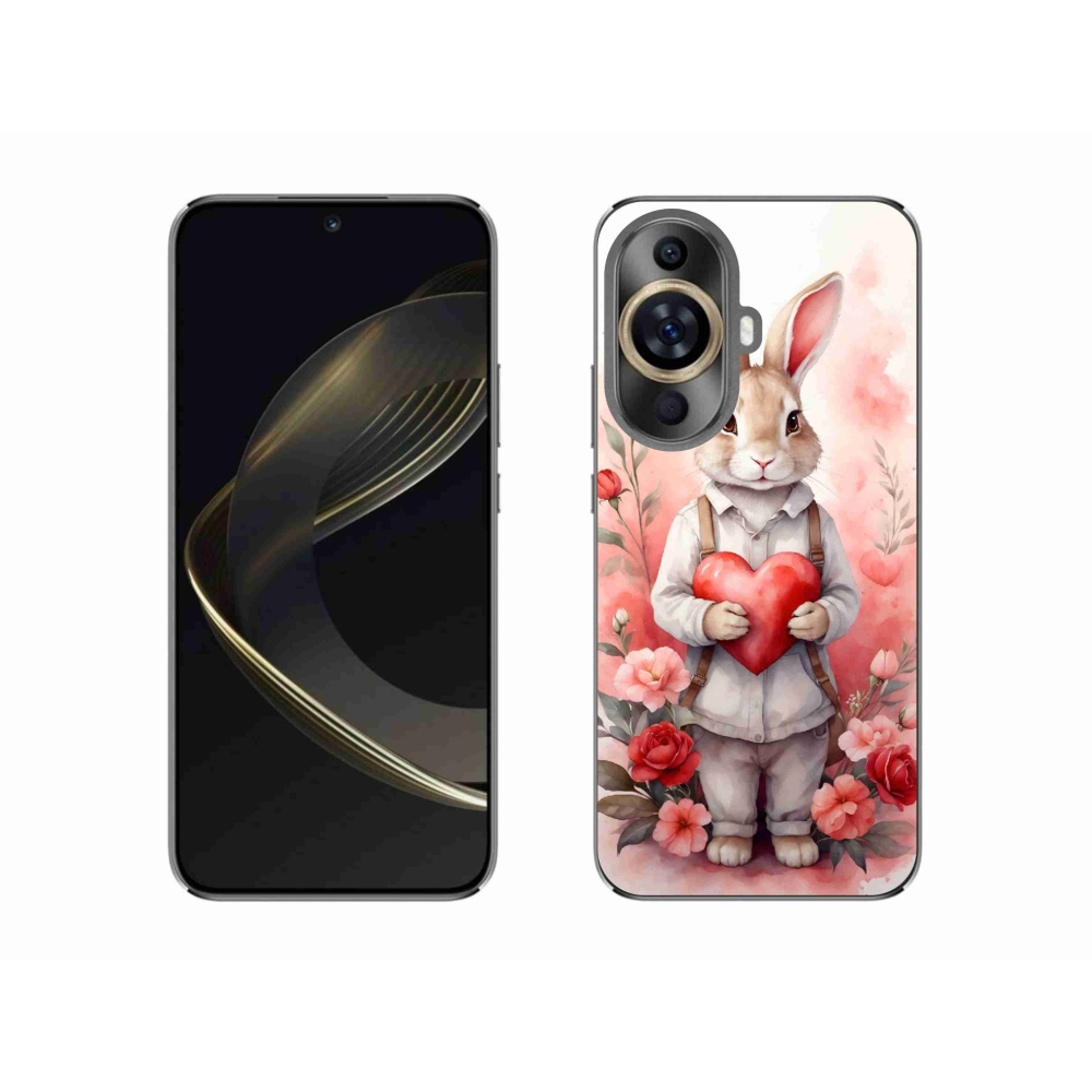 Gél borító mmCase a Huawei Nova 11-hez - nyúl szívvel