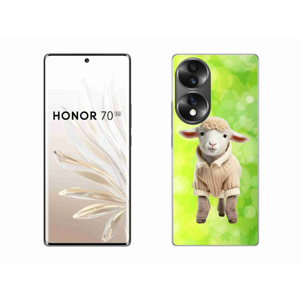 Zselés borítás mmCase a Honor 70-hez - bárány pulóverben