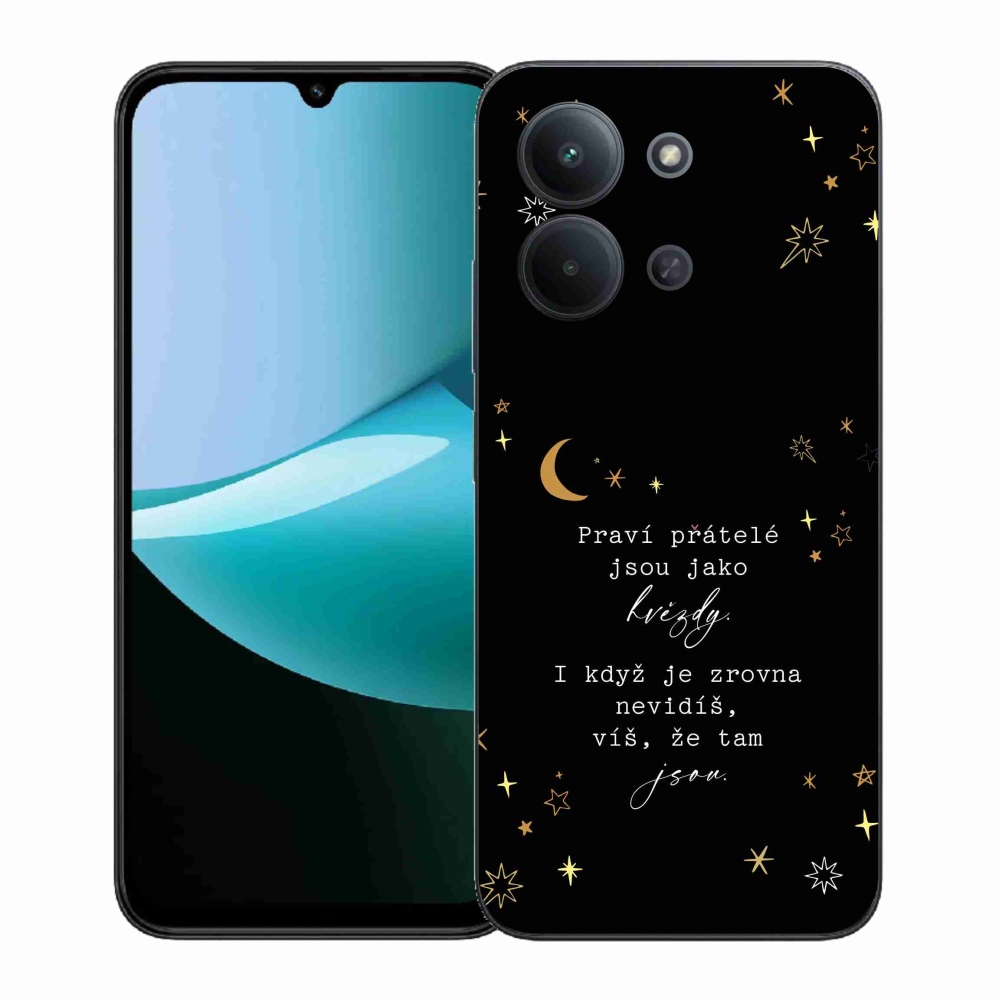 Gél borítás mmCase a Xiaomi Redmi 15C 4G (171mm)/Poco C85 4G (171mm) - idézet 6 fekete háttérrel