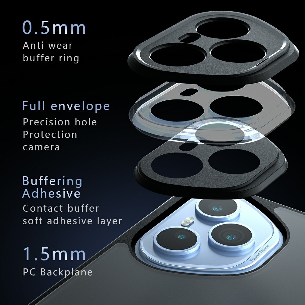 Gélkeretes tok fix hátlappal Honor 400 Pro-hoz - fekete