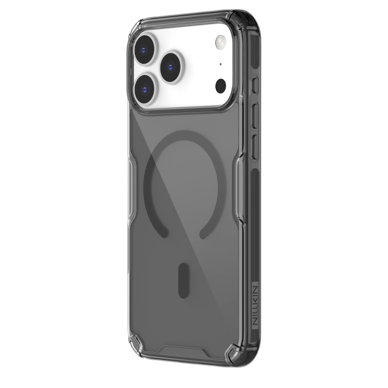 Nillkin Nature TPU PRO mágneses borító Apple iPhone 17 Pro Max-hoz Átlátszó fekete
