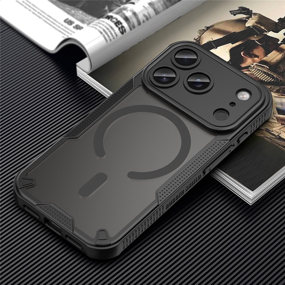 Fagyálló, MagSafe-kompatibilis tok az iPhone 18 Pro/17 Pro-hoz – fekete