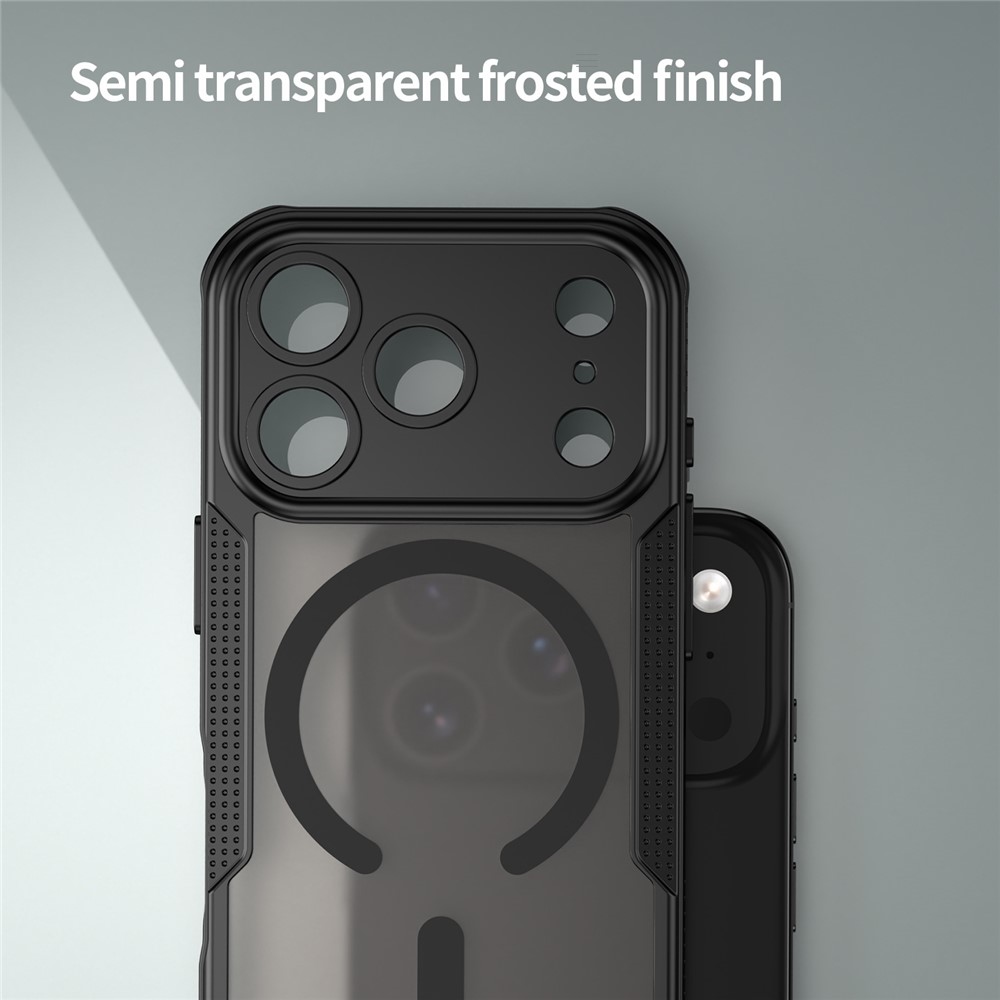 Fagyálló, MagSafe-kompatibilis tok az iPhone 18 Pro/17 Pro-hoz – fekete
