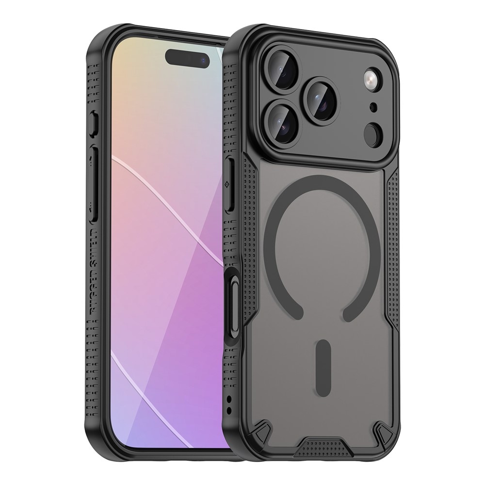 Fagyálló, MagSafe-kompatibilis tok az iPhone 18 Pro/17 Pro-hoz – fekete