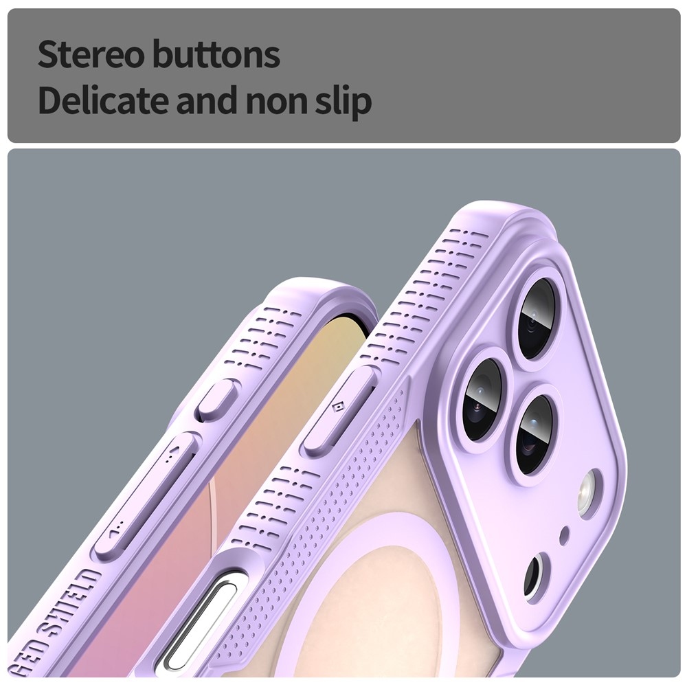 Fagyálló, MagSafe-kompatibilis tok az iPhone 18 Pro/17 Pro-hoz – lila