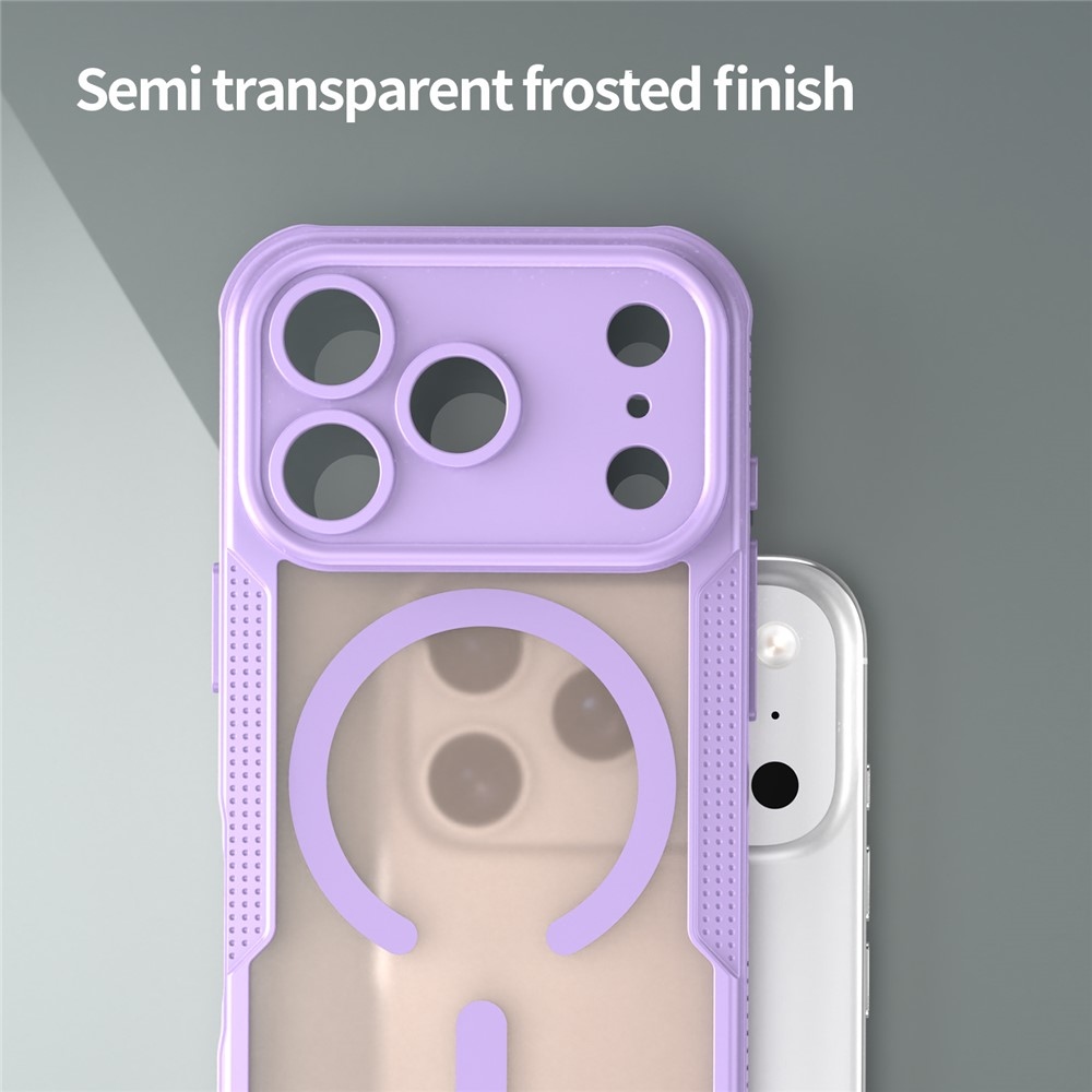 Fagyálló, MagSafe-kompatibilis tok az iPhone 18 Pro/17 Pro-hoz – lila