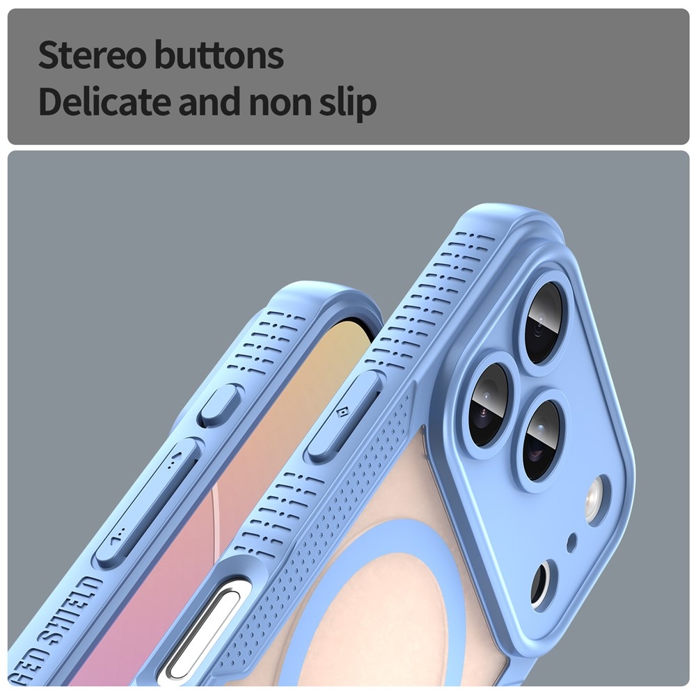 Fagyálló, MagSafe-kompatibilis tok az iPhone 18 Pro/17 Pro-hoz – kék