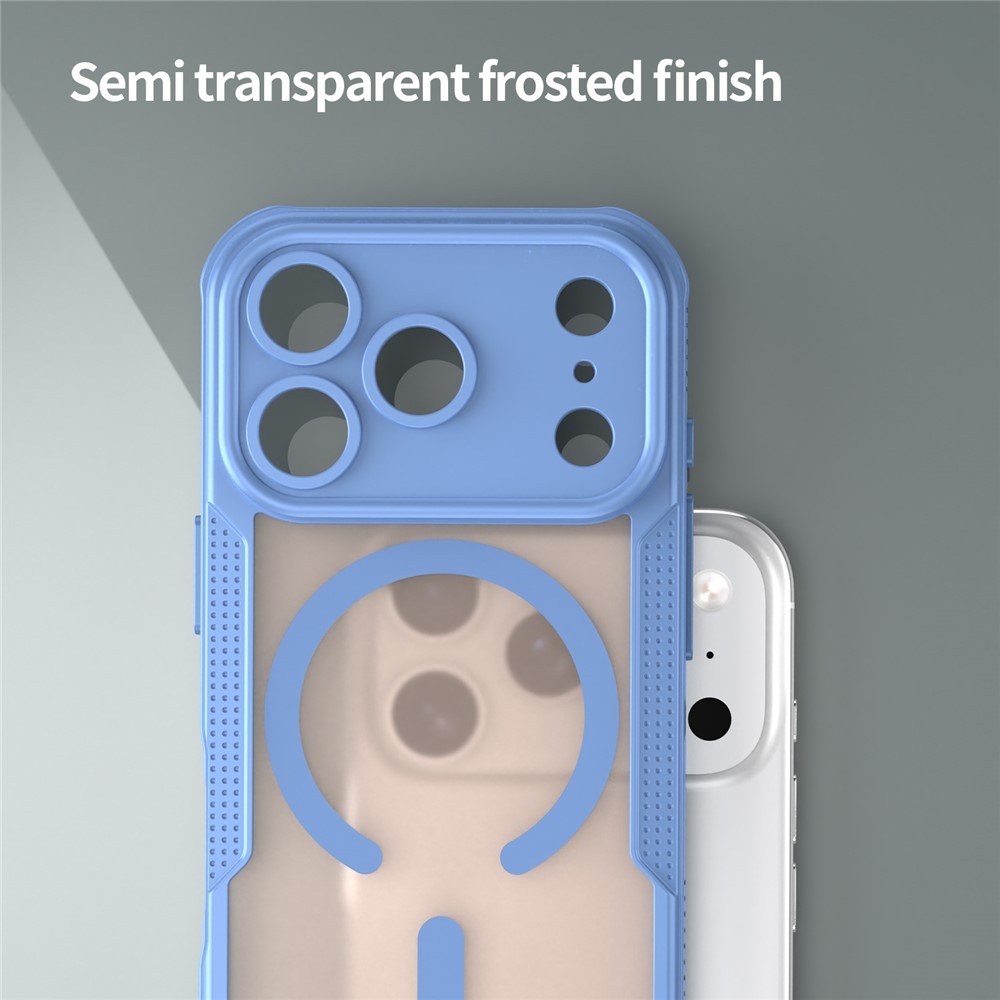Fagyálló, MagSafe-kompatibilis tok az iPhone 18 Pro/17 Pro-hoz – kék