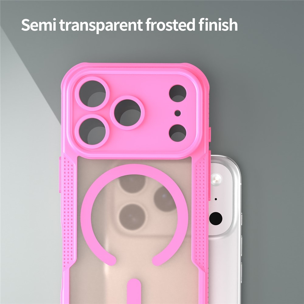 Fagyálló, MagSafe-kompatibilis tok az iPhone 18 Pro/17 Pro-hoz – rózsaszín