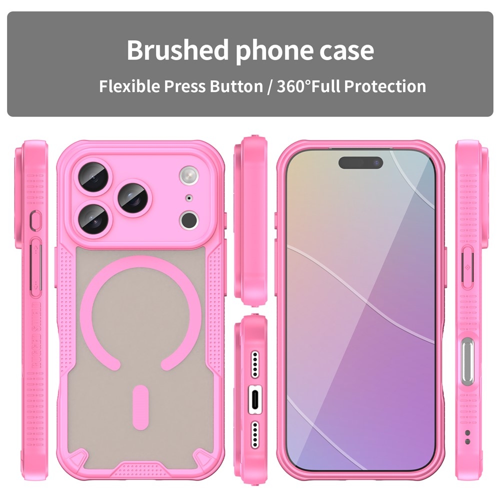 Fagyálló, MagSafe-kompatibilis tok az iPhone 18 Pro/17 Pro-hoz – rózsaszín