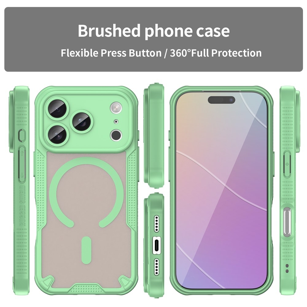 Fagyálló, MagSafe-kompatibilis tok az iPhone 18 Pro/17 Pro-hoz – zöld