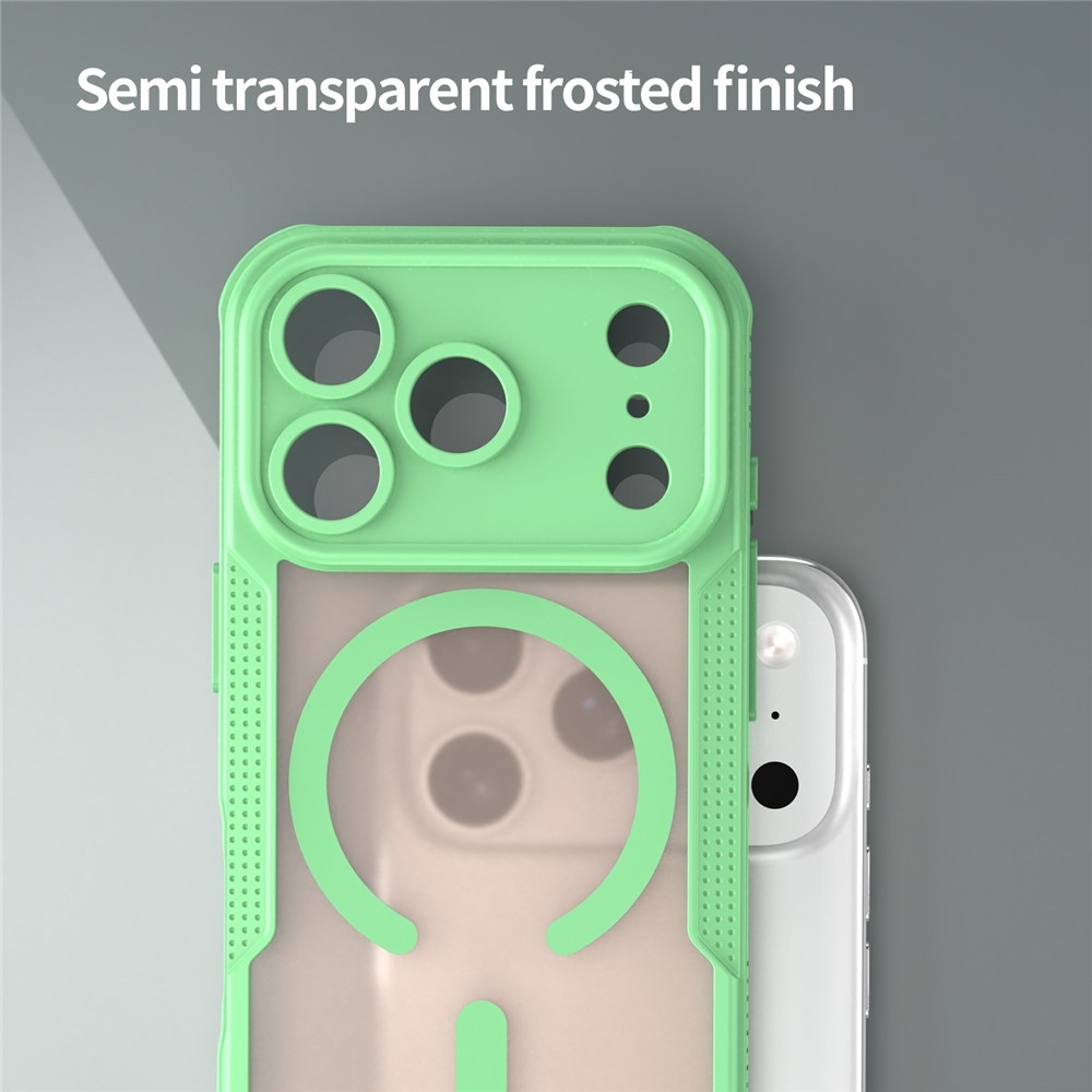 Fagyálló, MagSafe-kompatibilis tok az iPhone 18 Pro/17 Pro-hoz – zöld