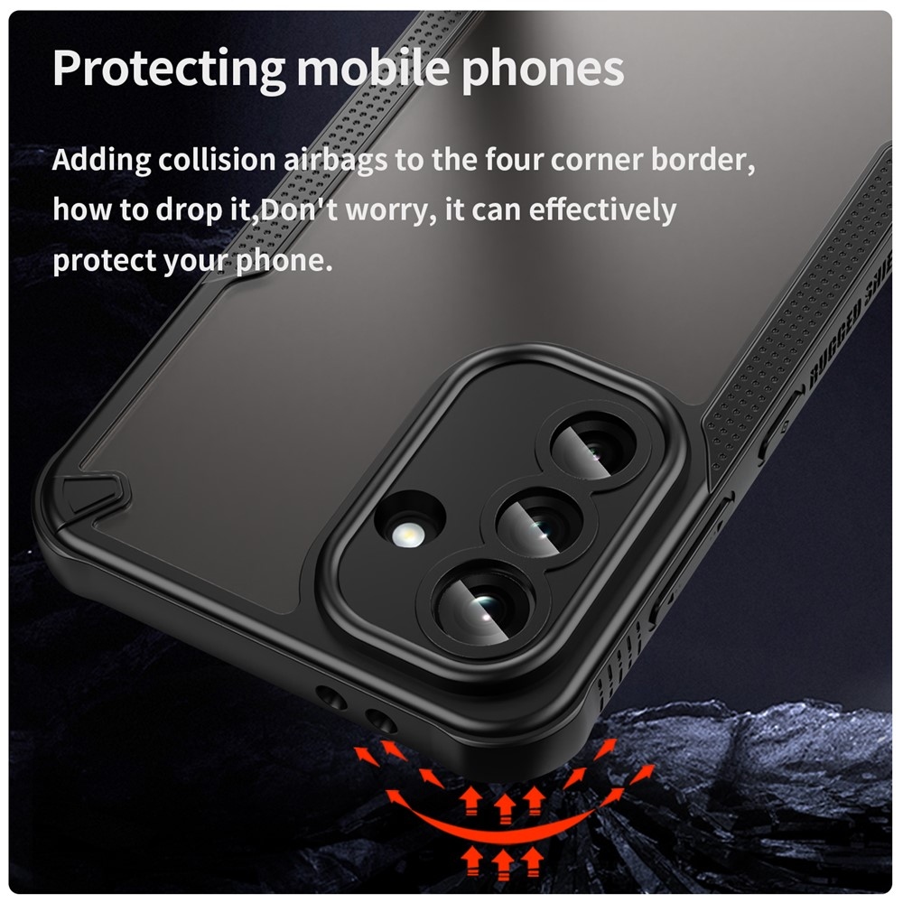 Fagyasztott tartós borítás Samsung Galaxy A37 5G készülékhez - fekete