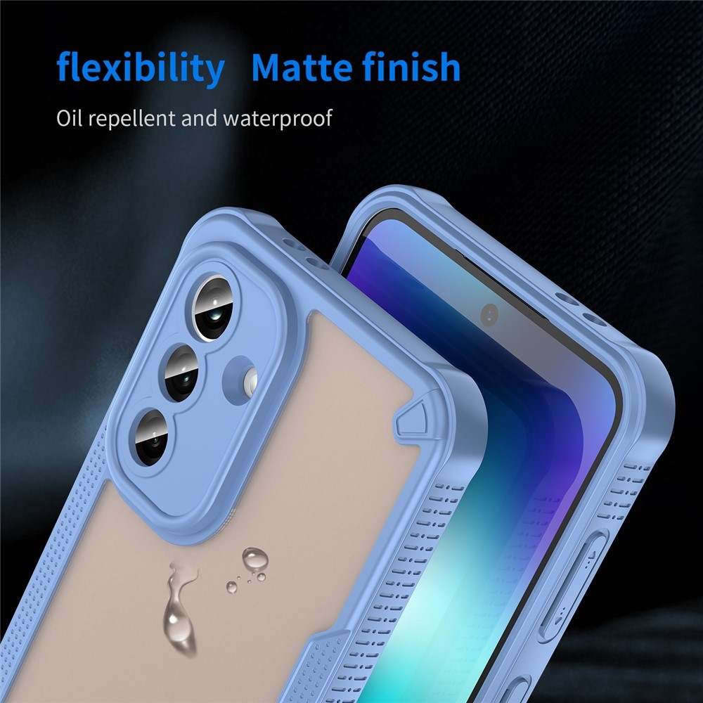 Fagyasztott tartós borítás Samsung Galaxy A37 5G készülékhez - kék