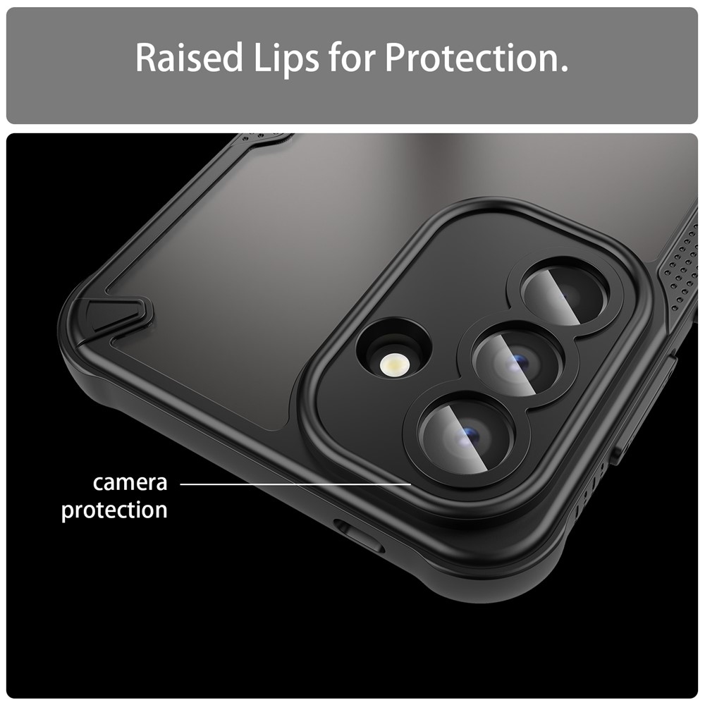 Fagyasztott tartós borítás Samsung Galaxy A57 5G készülékhez - fekete