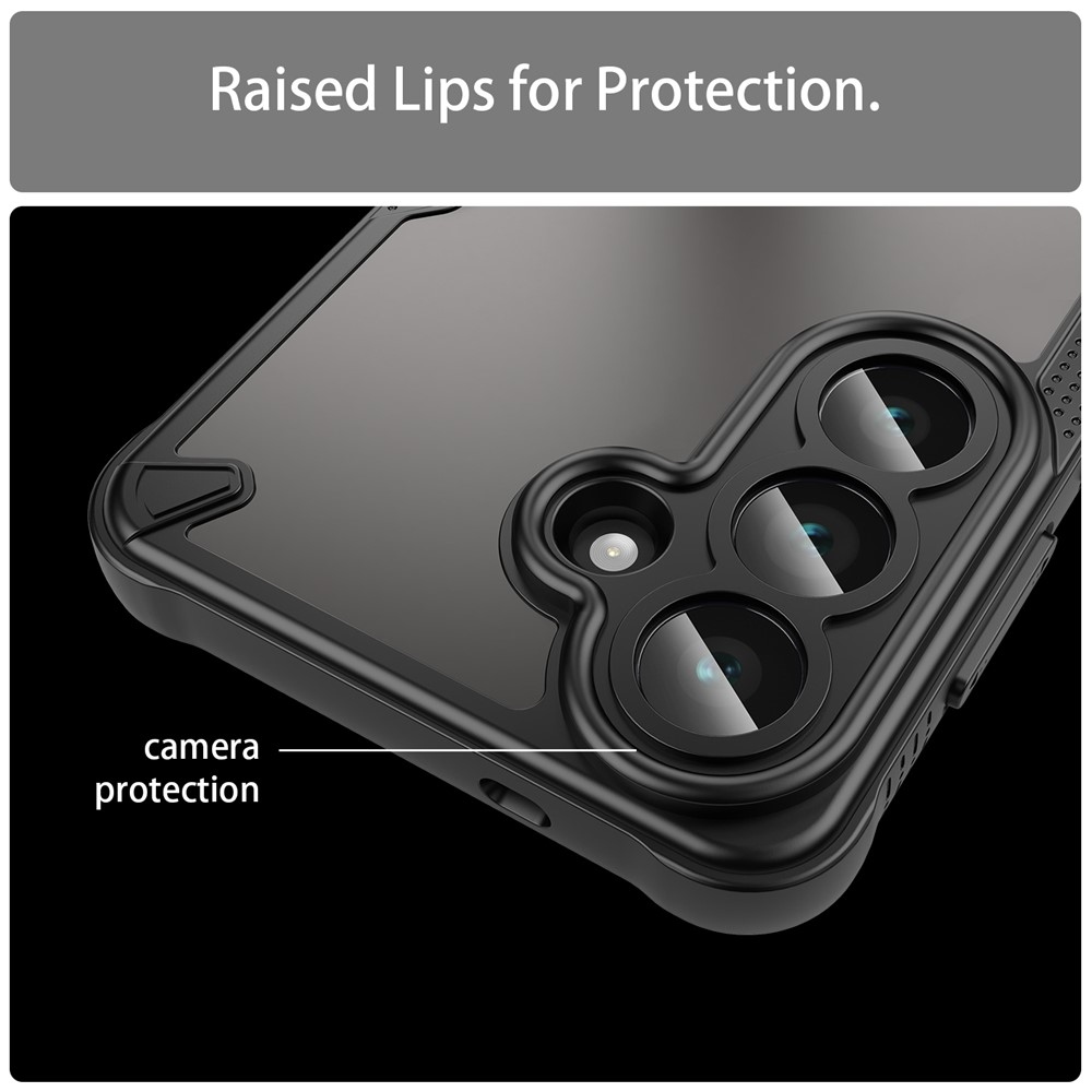 Fagyasztott tartós borítás Samsung Galaxy S26 készülékhez - fekete