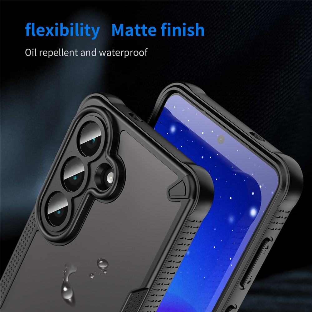 Fagyasztott tartós borítás Samsung Galaxy S26 készülékhez - fekete