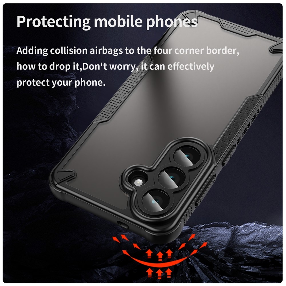 Fagyasztott tartós borítás Samsung Galaxy S26 készülékhez - fekete