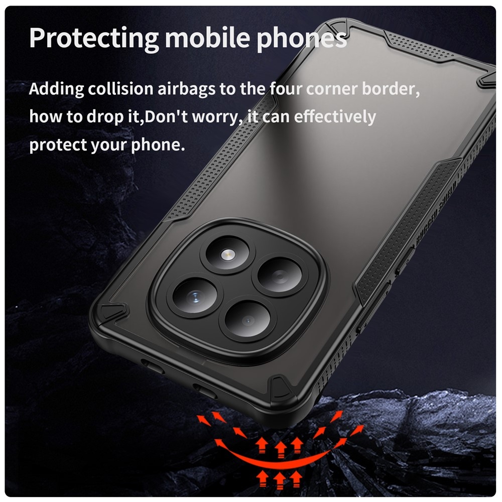 Fagyasztott tartós borítás Xiaomi Poco M8 5G/Redmi Note 15 5G/Note 15 4G - fekete