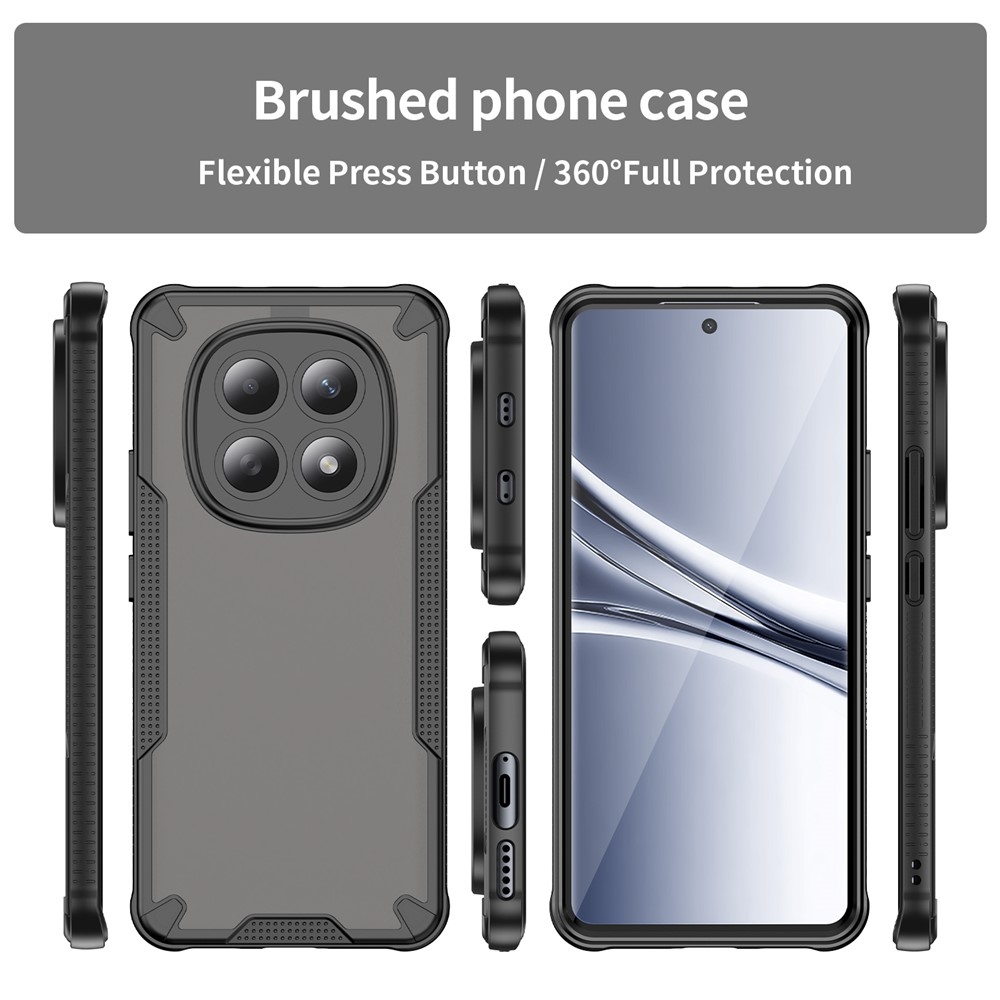 Fagyasztott tartós borítás Xiaomi Poco M8 5G/Redmi Note 15 5G/Note 15 4G - fekete