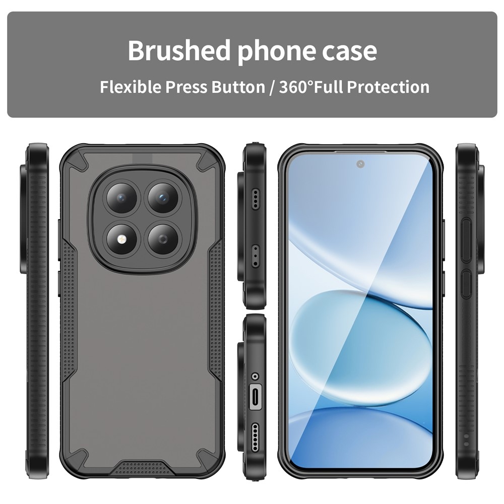 Fagyasztott tartós borítás a Xiaomi Redmi Note 15 Pro 5G-hez - fekete