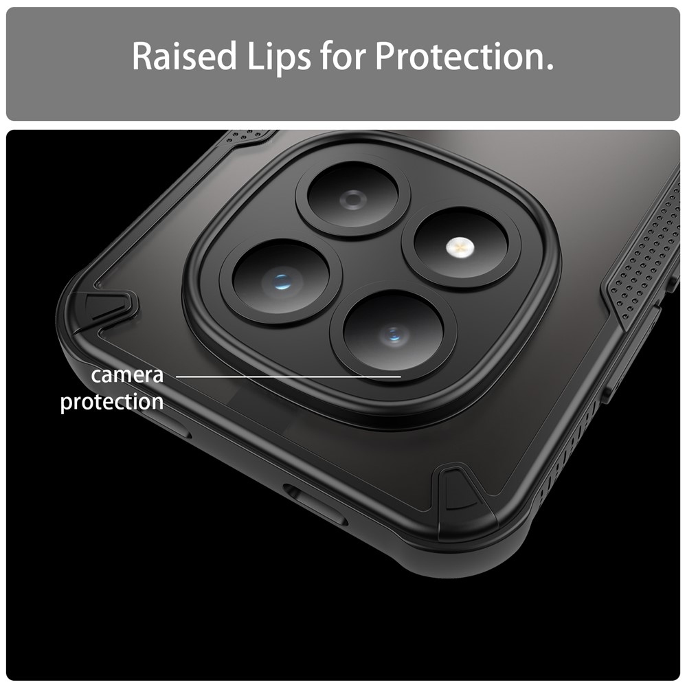 Fagyasztott tartós borítás a Xiaomi Redmi Note 15 Pro 5G-hez - fekete