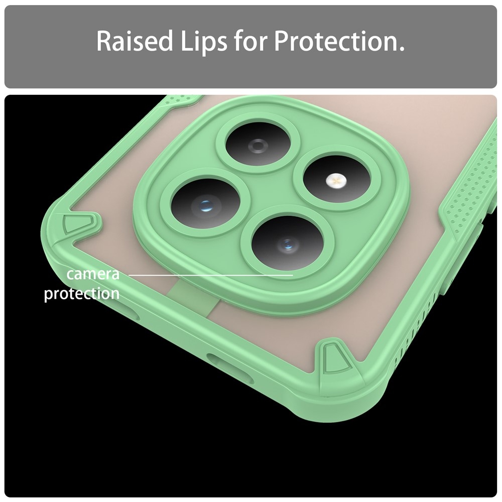 Fagyasztott tartós borító Xiaomi Redmi Note 15 Pro 5G - zöld