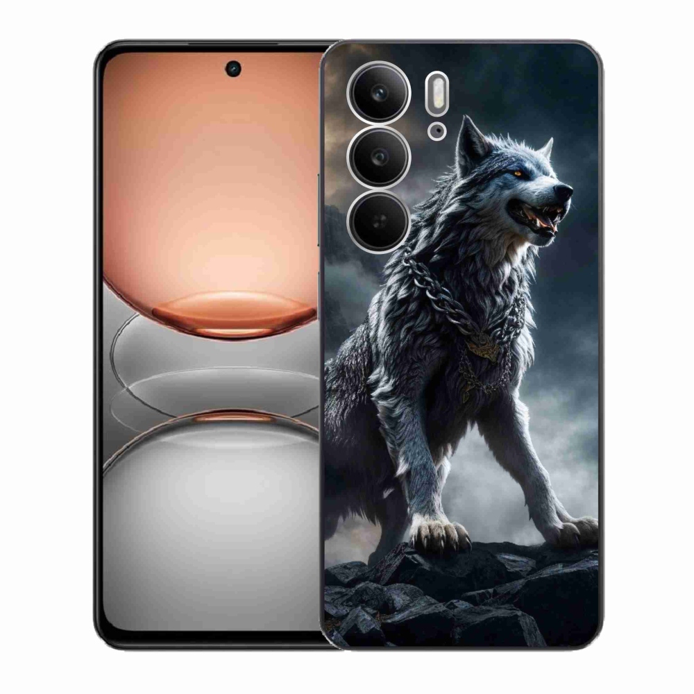 Zselés borítás mmCase a Realme C75 készülékhez - farkas 1