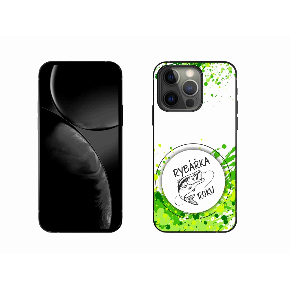 Zselés borítás mmCase iPhone 13 Pro 6.1 készülékhez - Az év horgásza fehér háttérrel