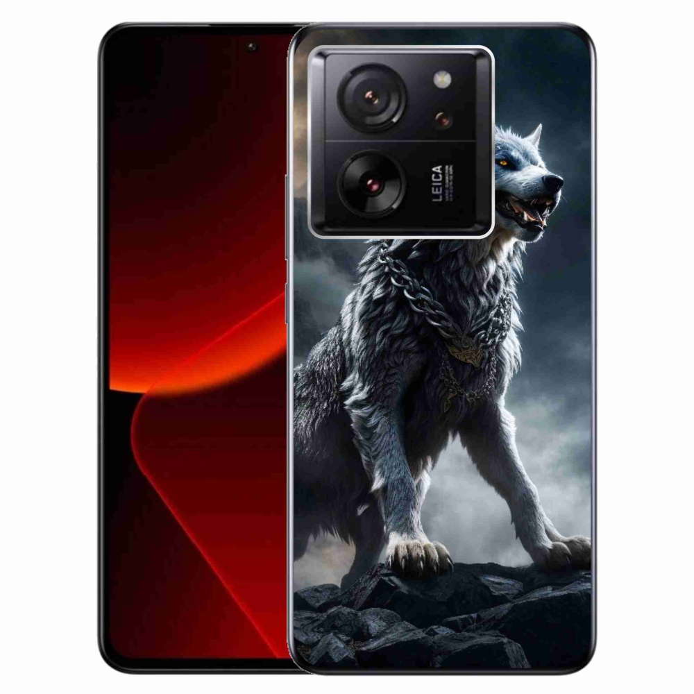 Gél borítás mmCase a Xiaomi 13T/13T Pro készülékhez - farkas 1
