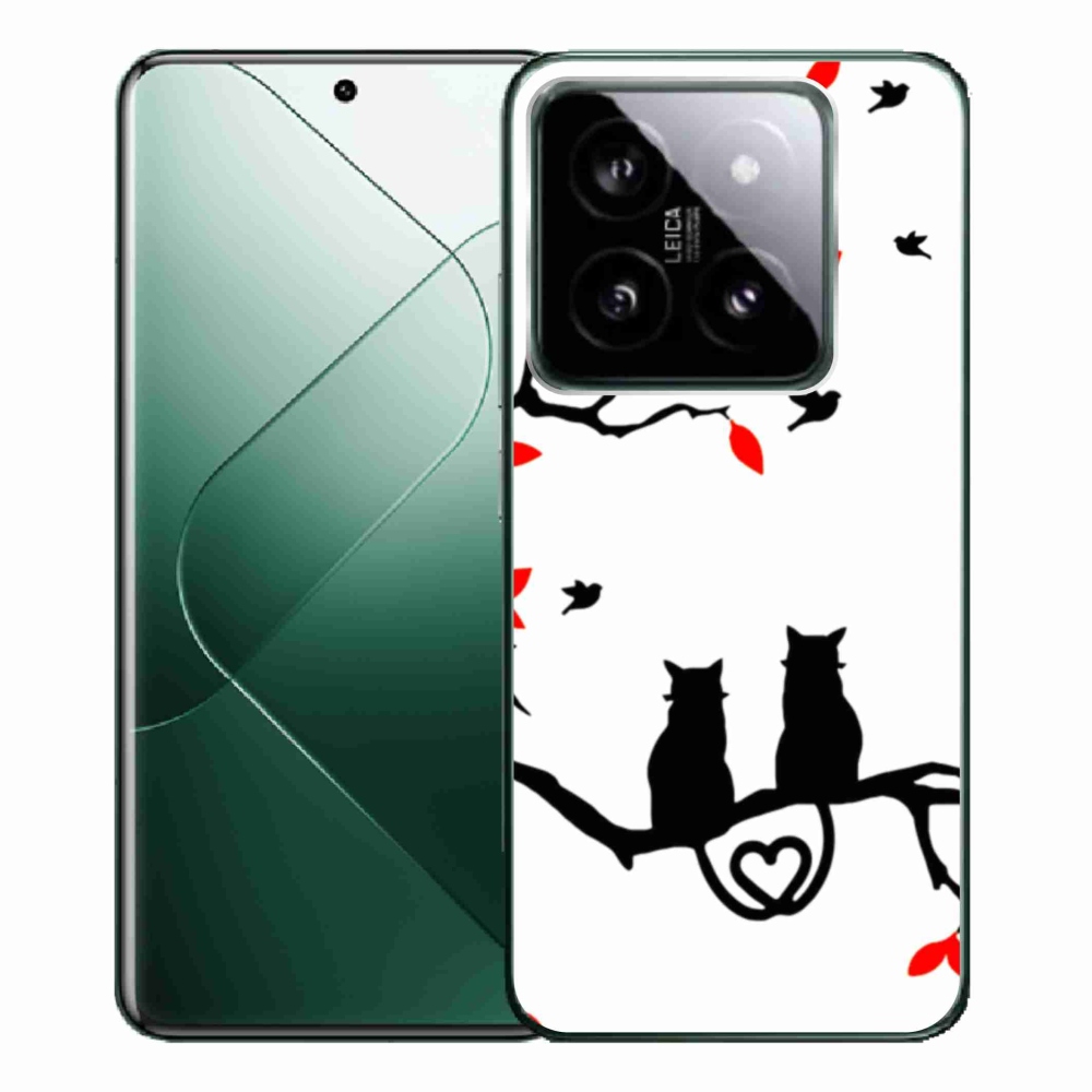 Gél borítás mmCase a Xiaomi 14 Pro számára - macska szeretet
