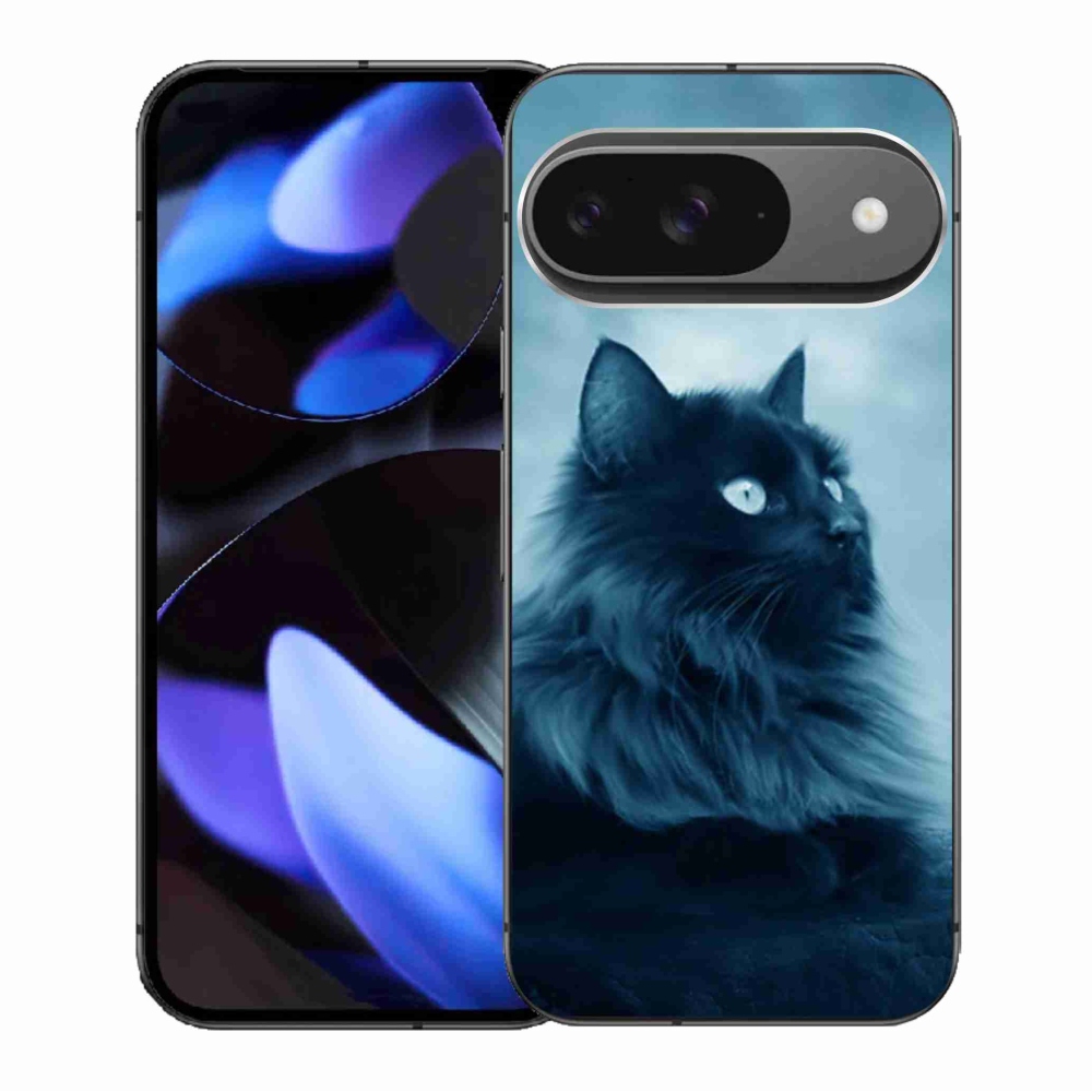Gél tok mmCase a Google Pixel 9/9 Pro készülékhez - fekete macska 1