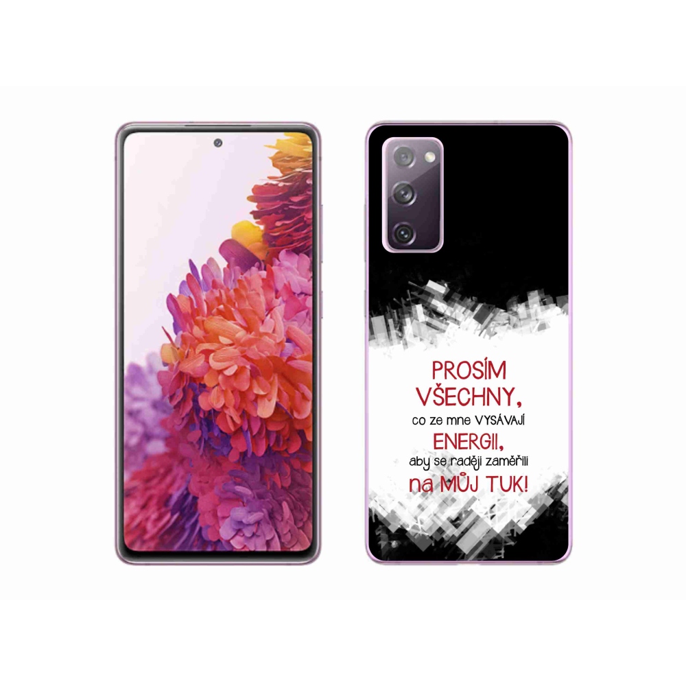 Gél borítás mmCase Samsung Galaxy S20 FE - vicces szöveg 1 piros