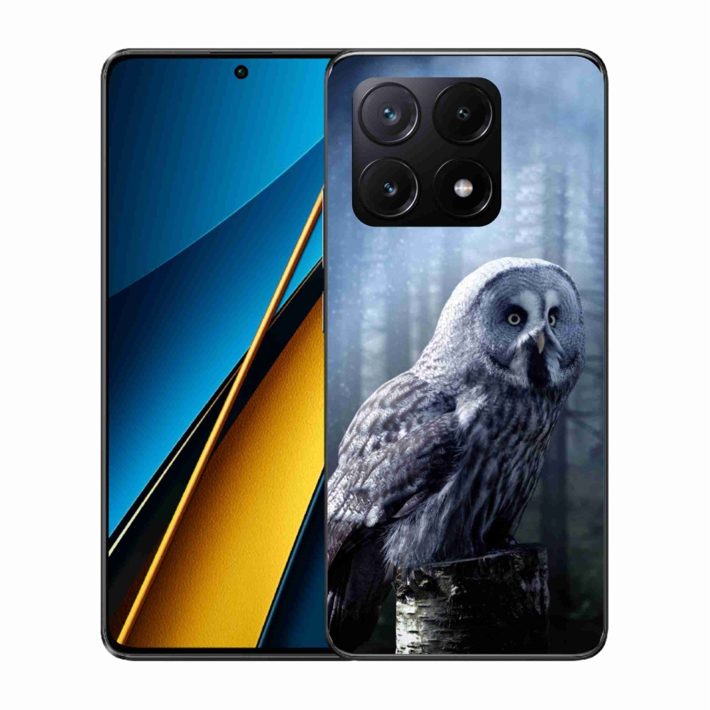 Gél borítás mmCase a Xiaomi Poco X6 Pro 5G számára - bagoly