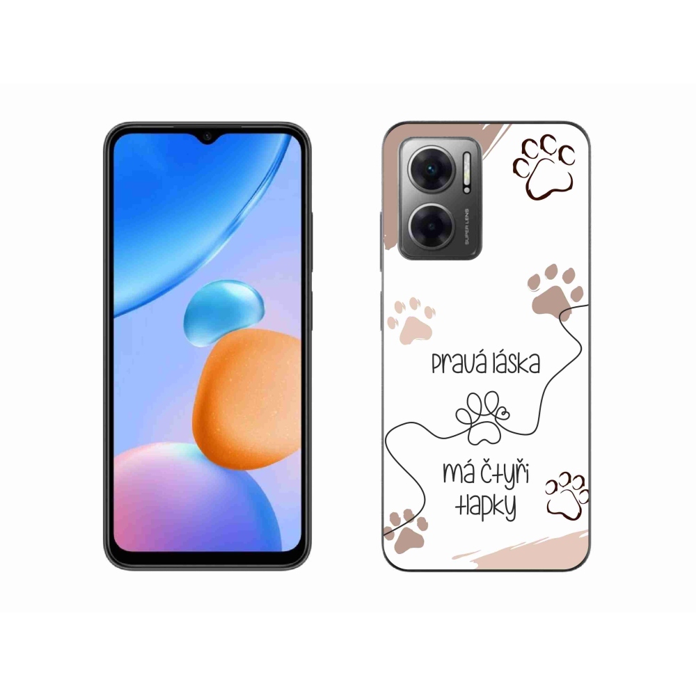 Gél borító mmCase a Xiaomi Redmi 10 5G készülékhez - kutya motívum 1 fehér háttér