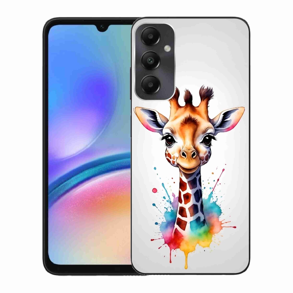 Zselés borítás mmCase Samsung Galaxy A05s készülékhez - zsiráf 1