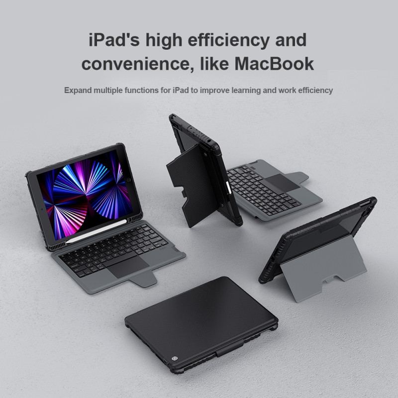 Nillkin Bumper Combo billentyűzet tok iPad 10.2 2019/2020/2021 Fekete