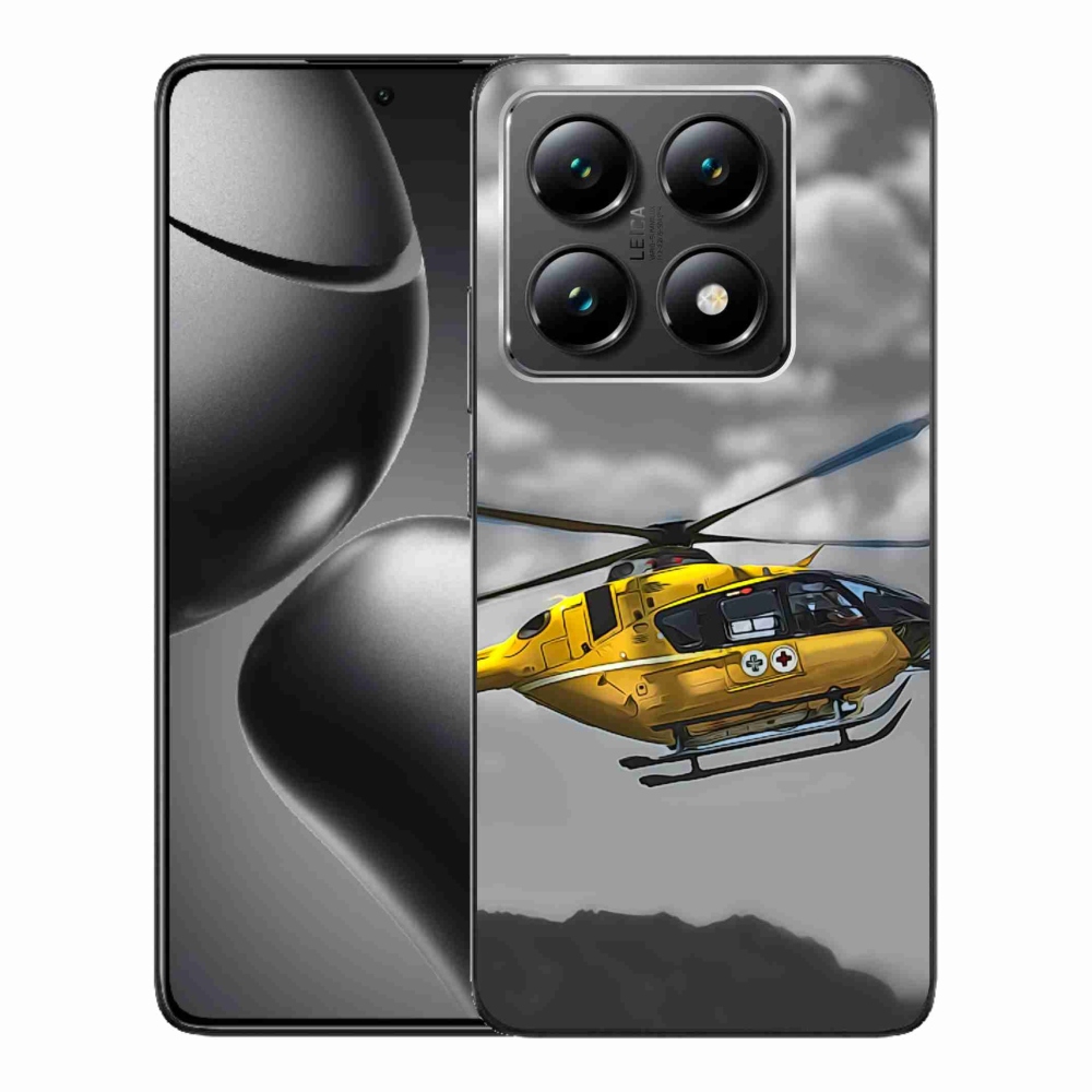 Gél borítás mmCase a Xiaomi 14T-hez - sárga helikopter