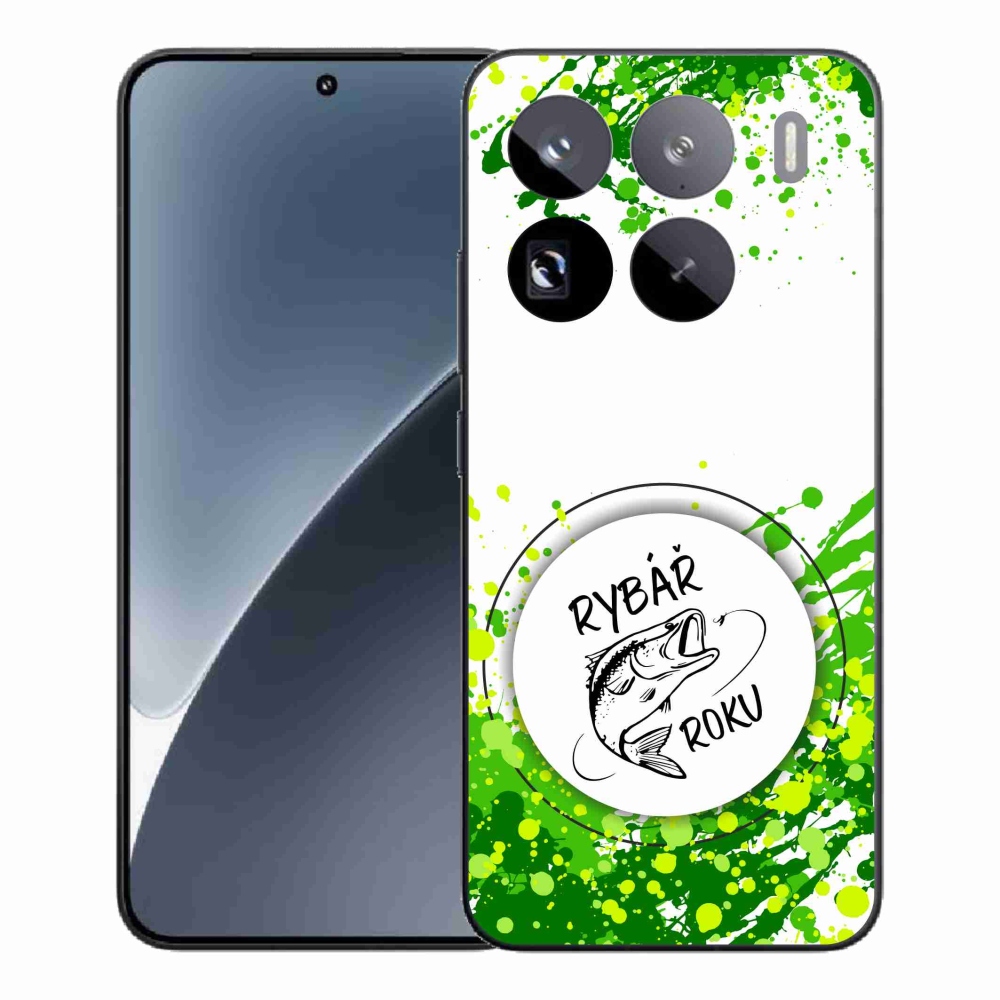 Gél borítás mmCase a Xiaomi 15 Pro számára - az év halászának fehér háttere