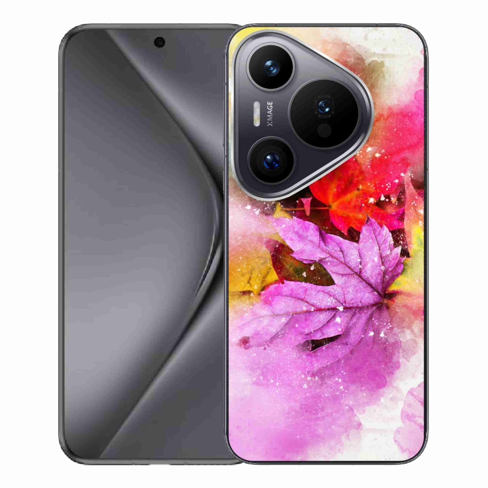 Zselés borítás mmCase a Huawei Pura 70 Pro számára - színes levelek